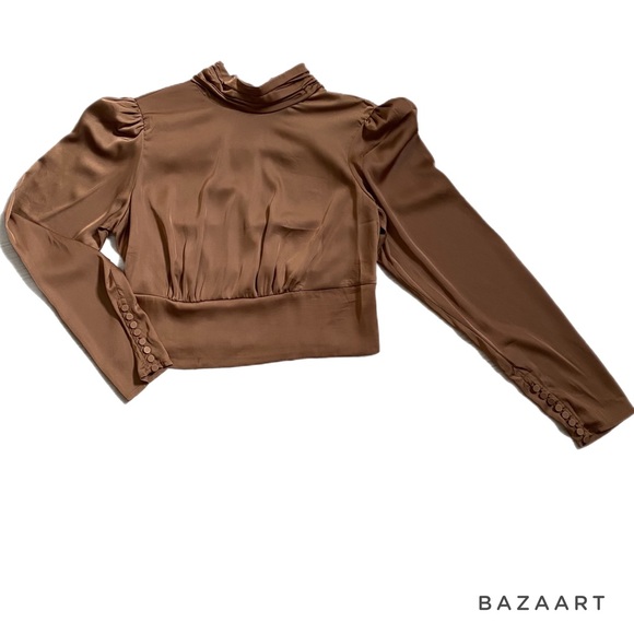 Rachel Zoe Tops - Crop silk blouse